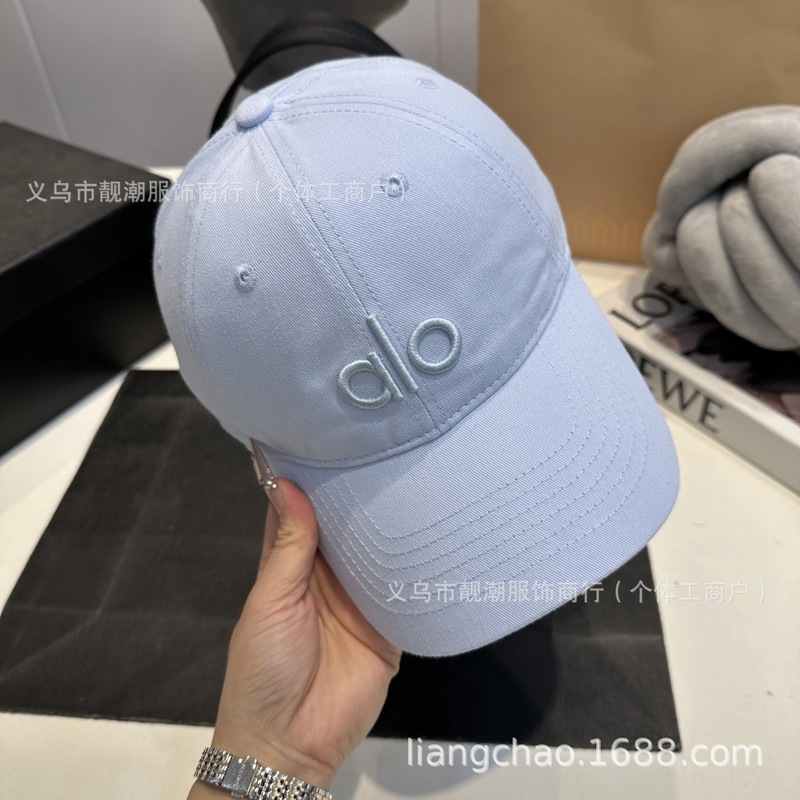 爆款百搭帽子男女款鸭舌帽欧美潮牌休闲防晒遮阳帽alo刺绣棒球帽|undefined