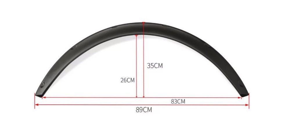 Car wheel eyebrow universal modified strip wide body wheel eyebrow car SUV rubber surround widened decorative anti-collision mudguard version