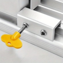 窗户锁扣隐形纱窗防开扣免打孔移动门儿童加厚安全防盗开窗固定器