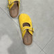 IG Laixieni Baotou Lazy Solid Color Half Slippers 2025 Spring New Vintage Frosted Birken Slip-on Women's Shoes