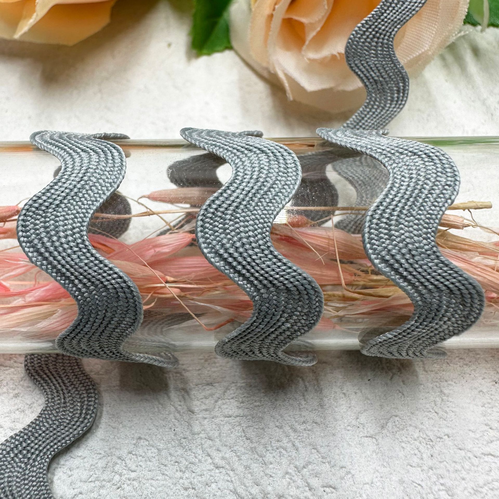 8mm onda sólida en forma de S curva banda de encaje cortina sombrero ropa infantil joyas de boda accesorios de ropa