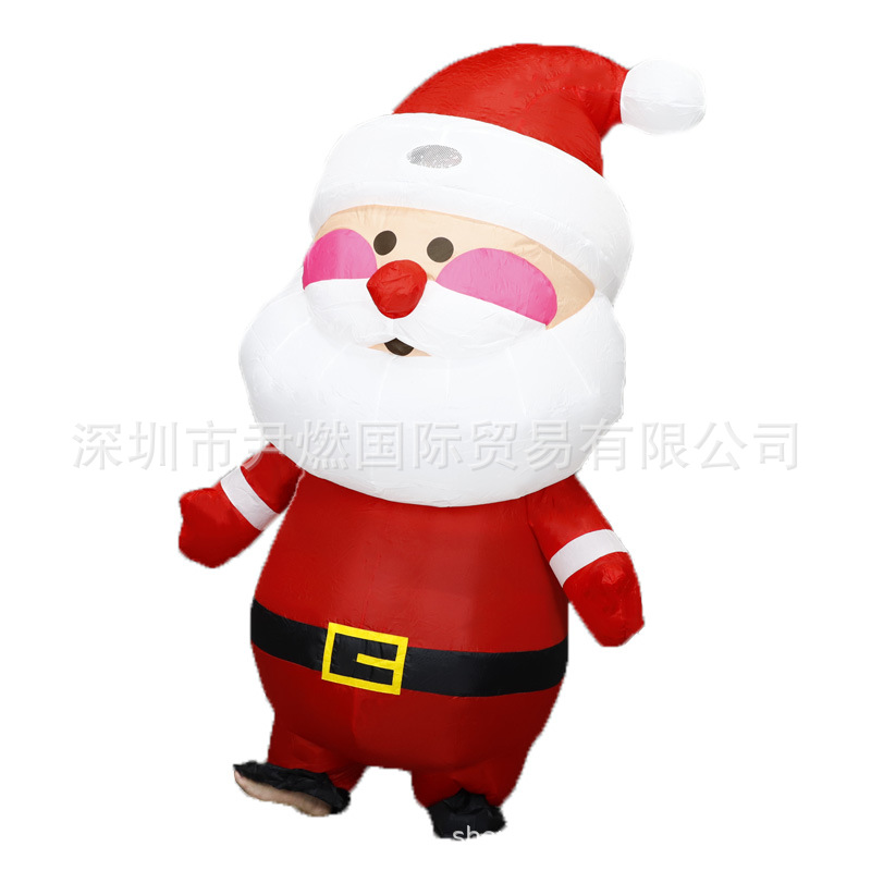 Disfraz Inflable de Papá Noel, Poliéster, para Fiestas de Halloween y Espectáculos image 6