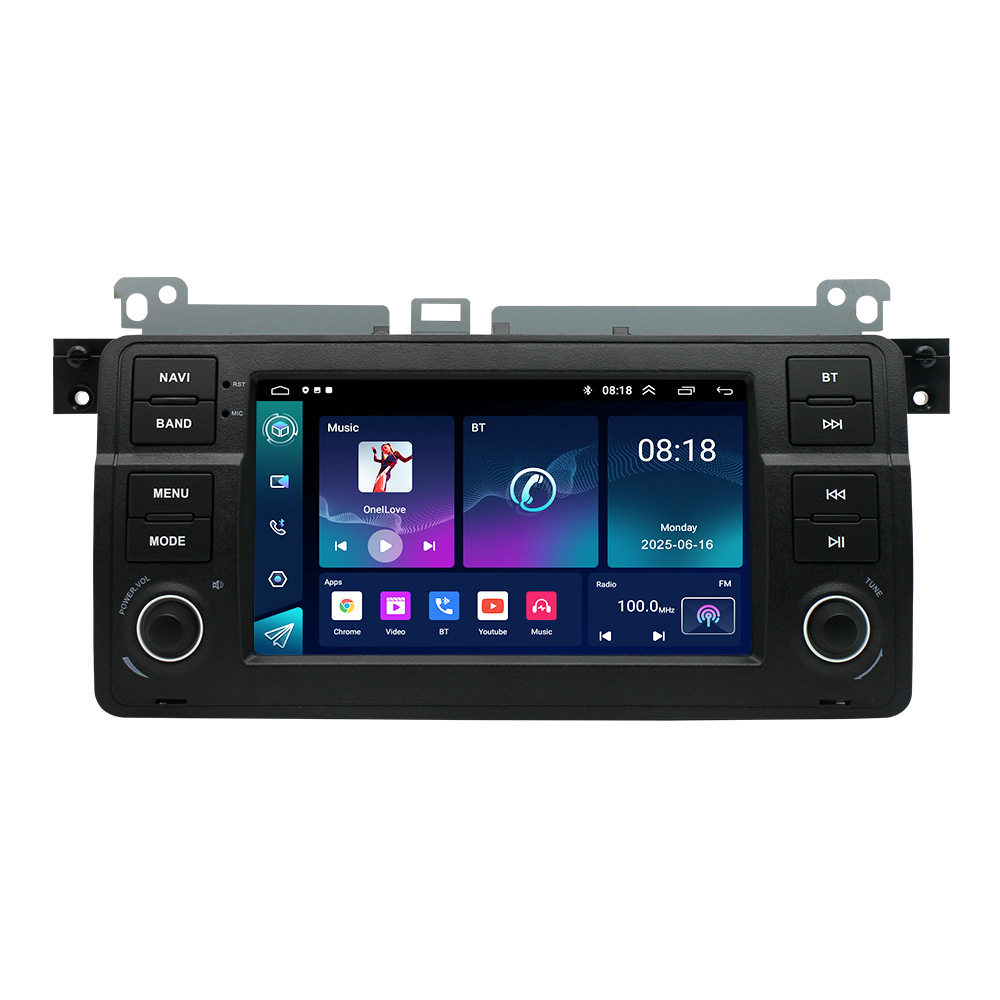 Adecuado para 98-05 BMW E46 Navigation Android mp5 reproductor de imágenes de marcha atrás GPS de 7 pulgadas todo en uno