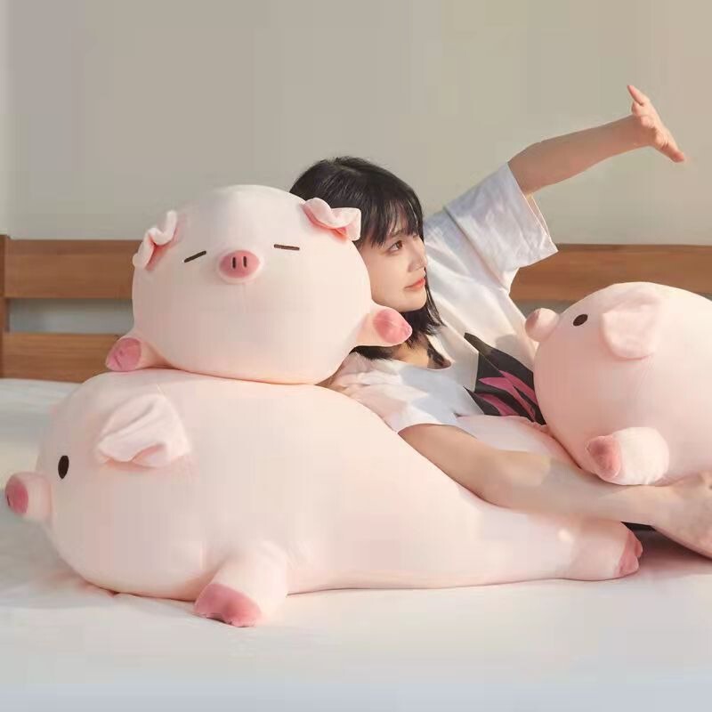 漫画かわいい豚抱き枕ぬいぐるみぬいぐるみベッド大きい人形クッション枕女の子|undefined