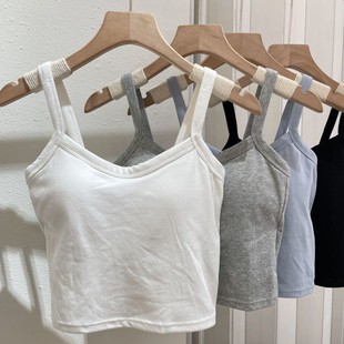 New Style Vest for Women with Breast Pads, All-In-One Vest, Beautiful Back Sling, Women's Summer Thin Cotton Intimates, Outer Wear Tube Top