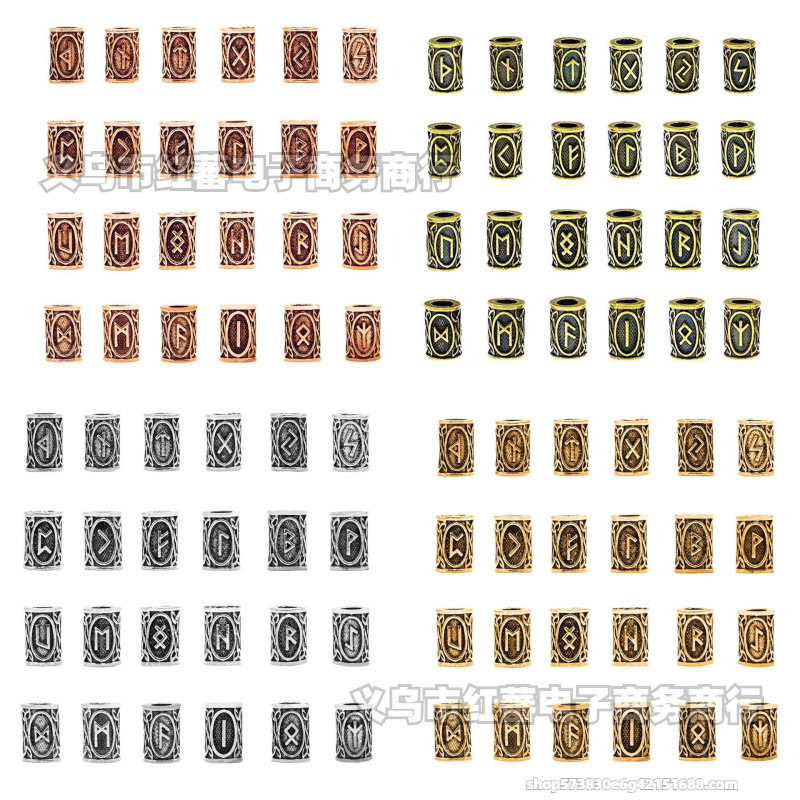 Wig Dirty Braid Accessories Lune Character Viking Rune Decorative Beads Bracelet Necklace Keychain Hair Accessories Headwear Wig Dirty Braid Accessories Lune Character Viking Rune Decorative Beads Bracelet Necklace Keychain Hair Accessories Headwear
