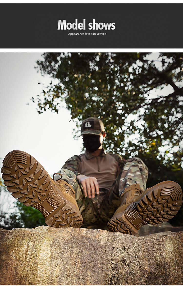 New outdoor special forces training boots large size for tactical boots men and women wear-resistant combat boots hiking desert hiking boots_voghion.com