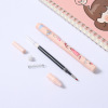 Cute cartoon capacious black gel pen for elementary school students