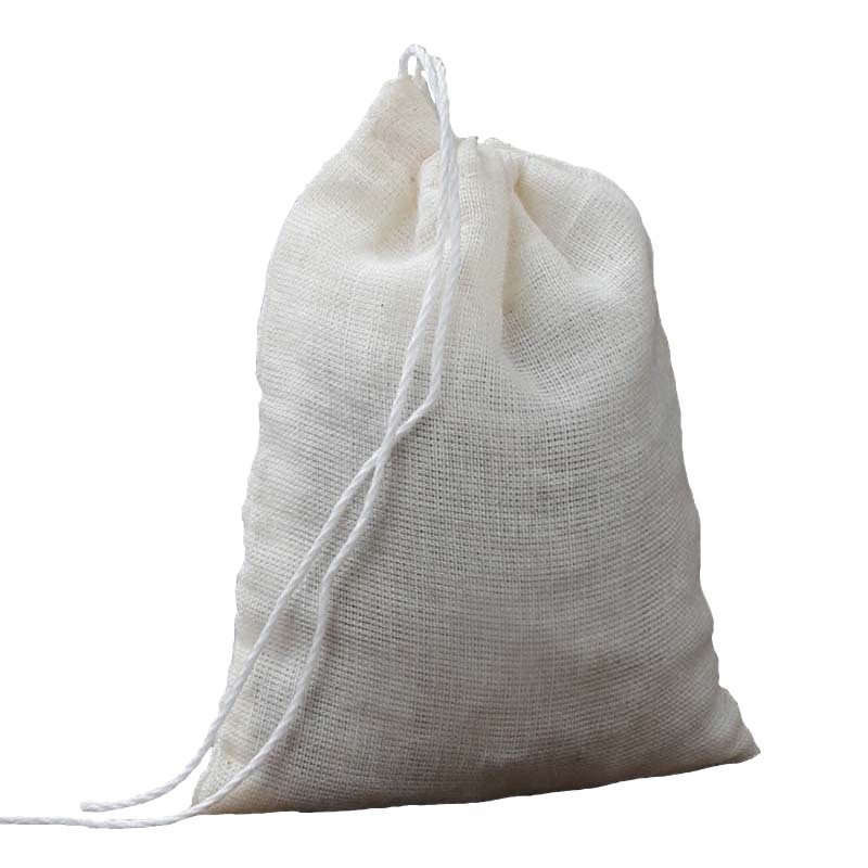Bolsa de filtro de gasa de algodón puro de 8*10 cm, tela de algodón para uso doméstico, decocto, condimento para sopa, bolsa para separar residuos, bolsa de filtro para té. image 7