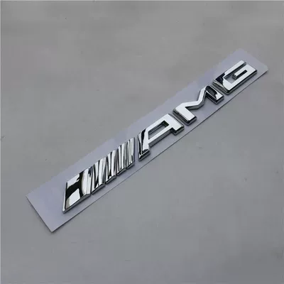 Suitable for original Mercedes-Benz GLS63S, AMG modified car emblem, rear emblem, fender, four-wheel drive, Benz side emblem sticker (Car logo) - standard-amg