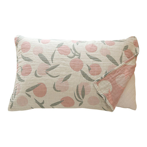 Simple Japanese undyed cotton multi-layer cotton gauze pillow cover 100% cotton thickened soft and breathable pillow cover can be used in all seasons