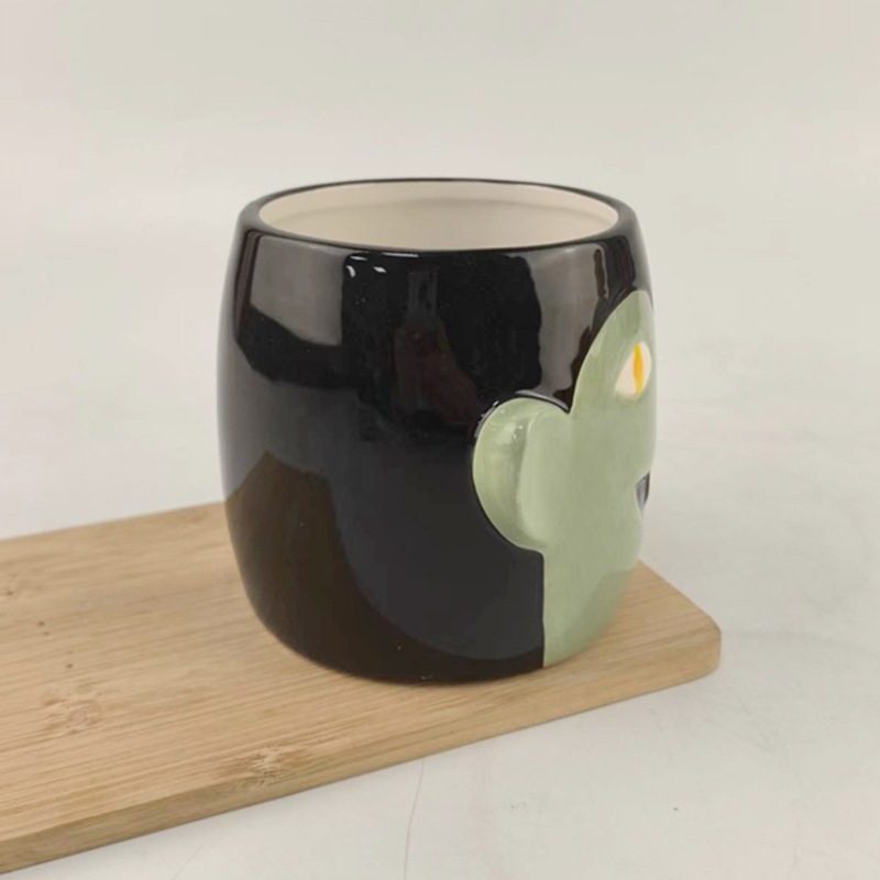 Taza de Cerámica con Diseño de Calavera de Halloween, Taza de Café Estilo Americano, Taza Personalizada para Agua, Personalización de Halloween