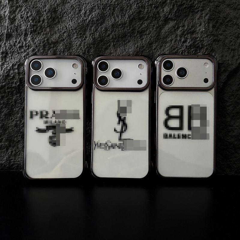 European and American Trendy Brand B Suitable for Apple 16 Pro Max Phone Case iPhone 17 Pro Electroplated Personalized 15 Nike Swoosh