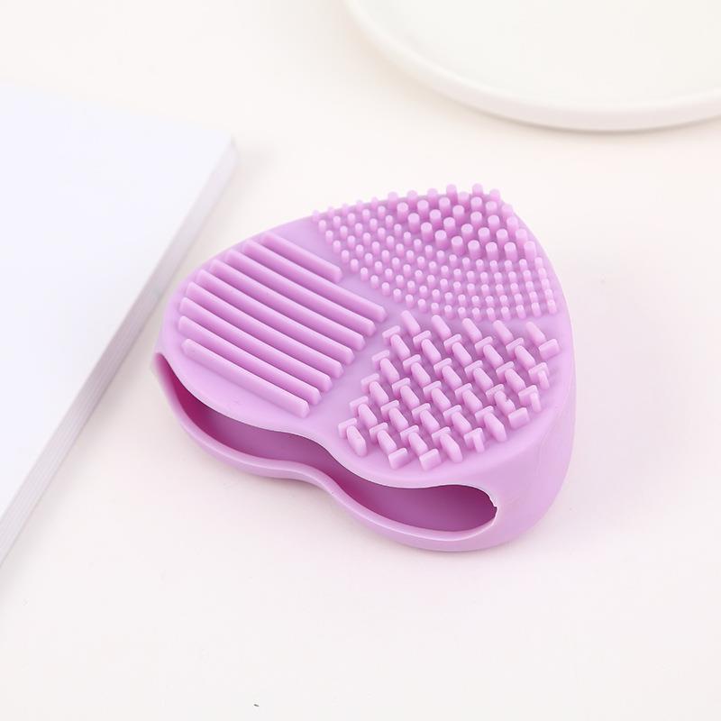 Heart-Shaped Silicone Cleaning Brush