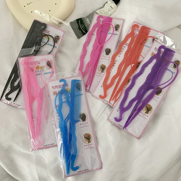Hair curler set hair pull pin ball head flower bud head braid artifact four-piece bridal hair accessories hairdressing wholesale