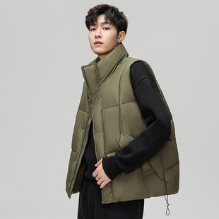 Winter Outdoor Men's Tooling Down Jacket Vest GB Cross-border Two-open Vertical Collar Waistcoat Vest Vest Vest
