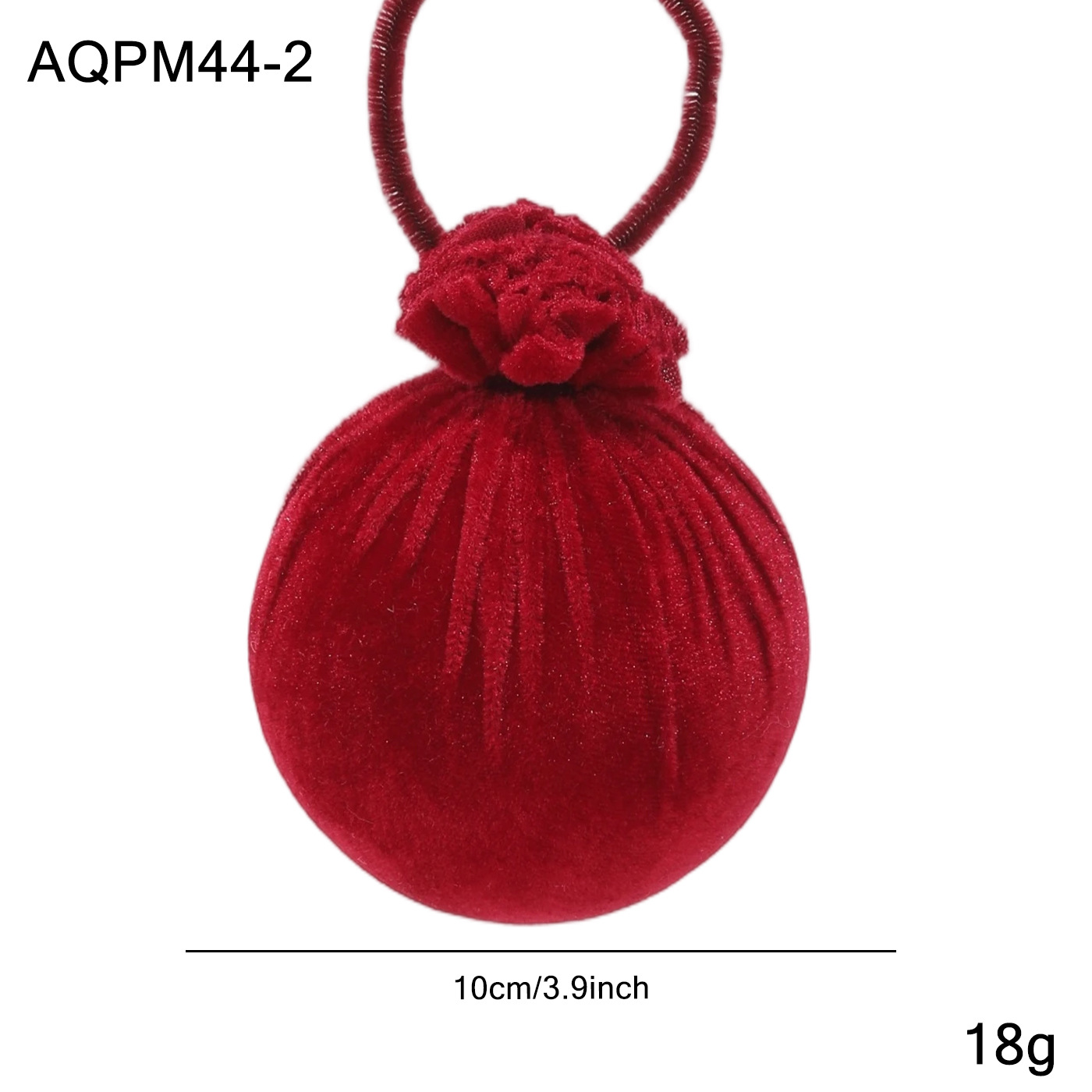 Nuevo vino rojo tela de flocado bola de Navidad árbol de Navidad decoración colgante bola colgante diseño de decoración image 7