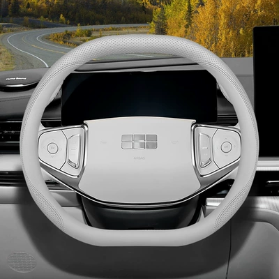 L7 Special Starship 7Emi E5 | Steering wheel cover - galaxy-series-double-d-gray-white-set-type-ultra-thin-default