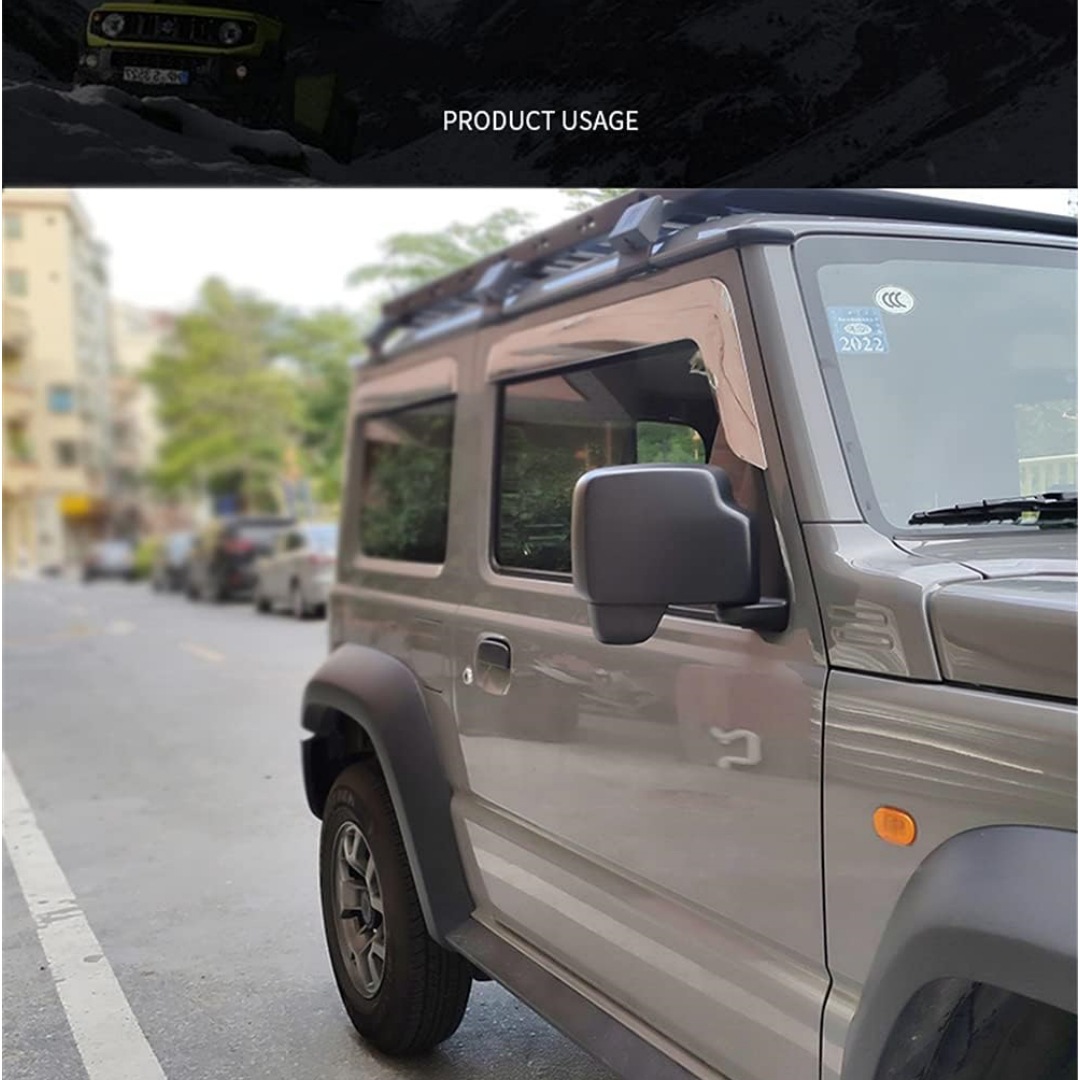 2018+ Jimny Jb64 Jb74 Modified Wide-Angle Rearview Mirror Blind Spot Mirror Ultra-Wide-Angle Reversing Mirror Ultra-Wide-Angle