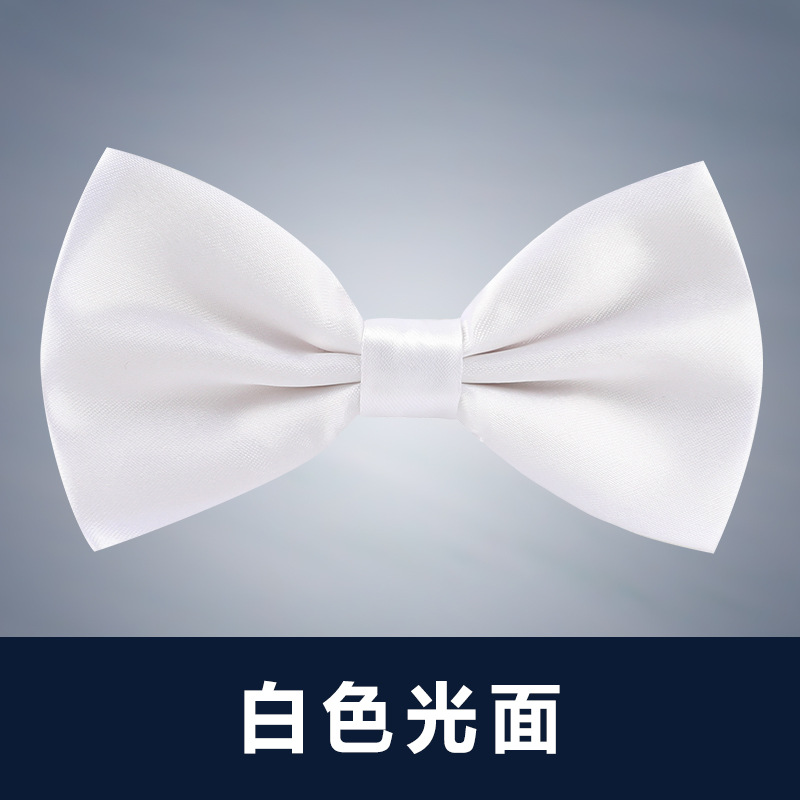 ↤↤↤흰색 광택 나비넥타이