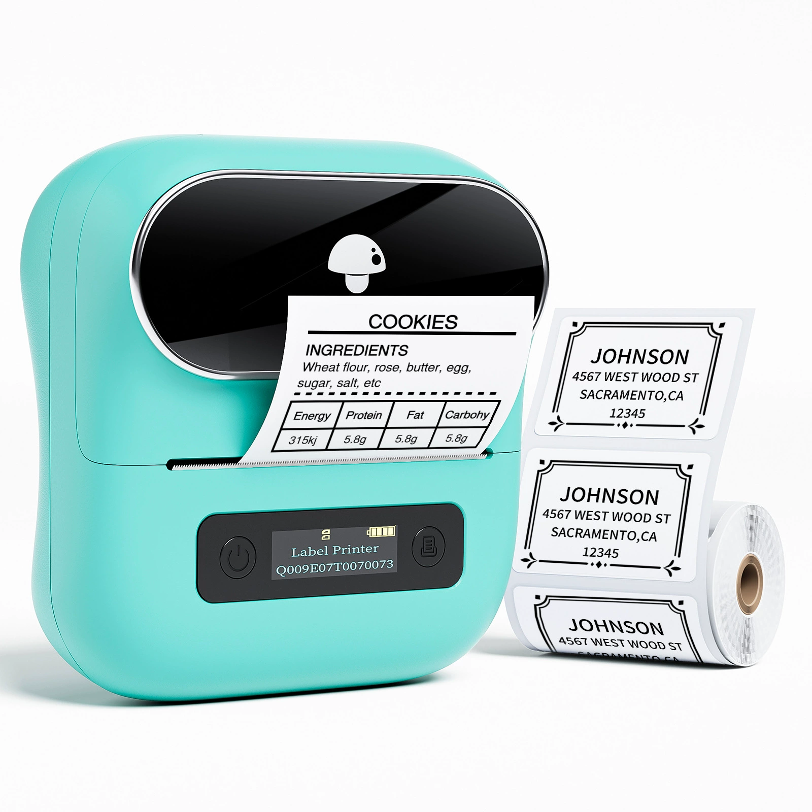 Handheld Phomemo M110/M150/M220 Thermal Label Printer, Portable Bluetooth, 20–75 mm