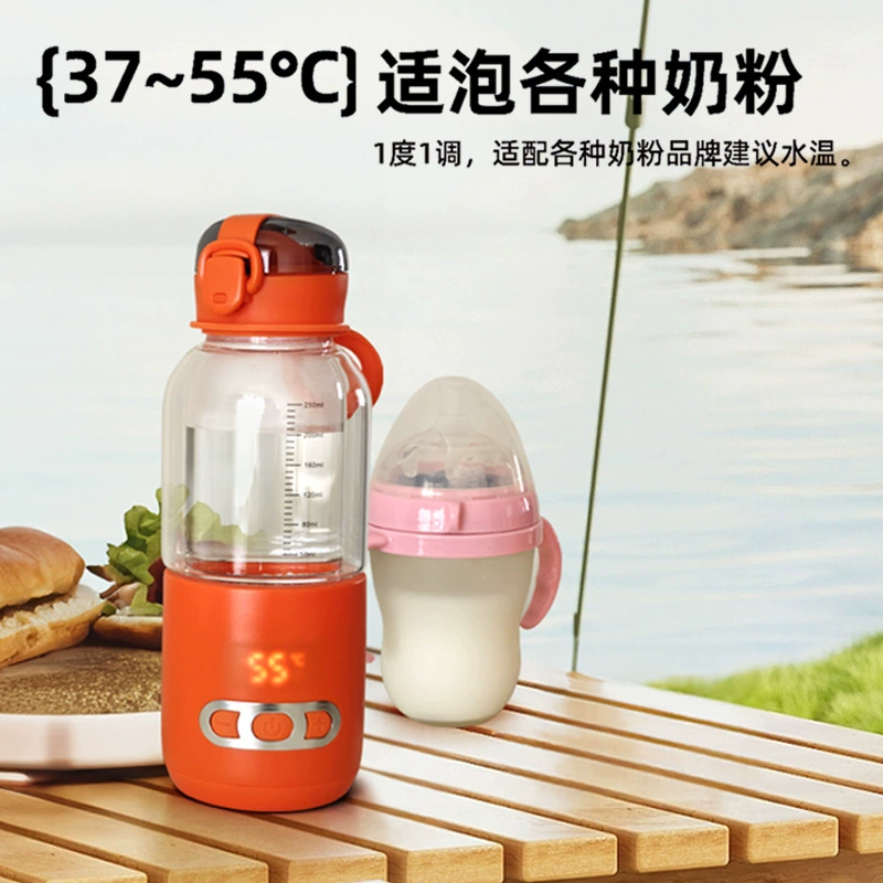 Children's handheld glass to go out, teapot for breastfeeding, keeps constant temperature