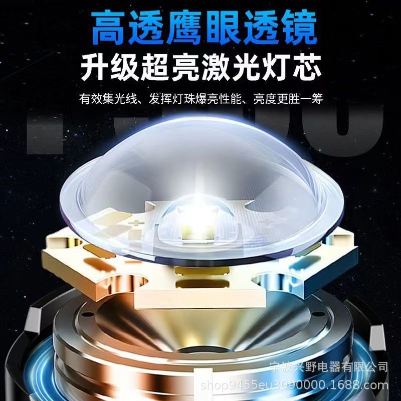 Transfronterizos para p50 linterna de luz fuerte USB carga telescópica enfoque ultra brillante X71 linterna multifuncional