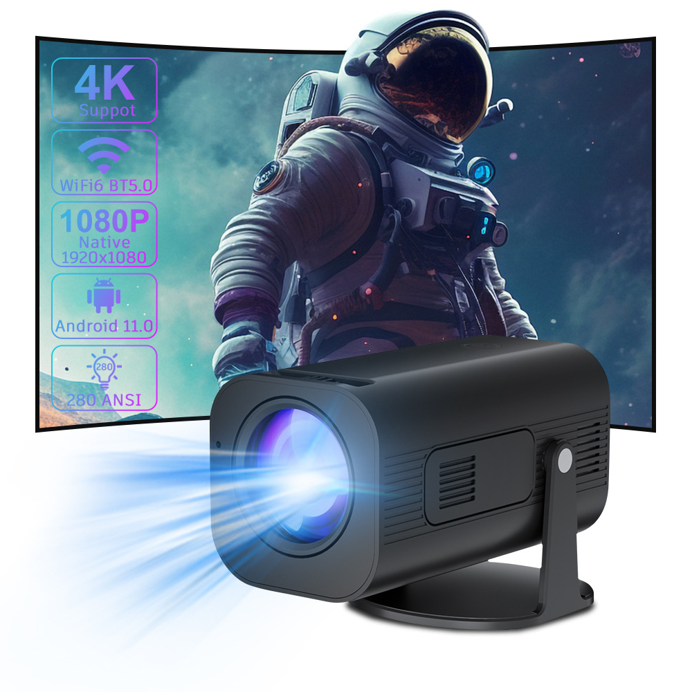 Transfronterizo P330 mini proyector Android 11.0 HD 1080P proyector portátil de cine en casa