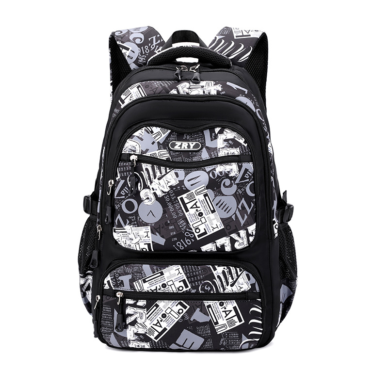 Mochila de escolares para estudiantes de secundaria, mochila de escolares para estudiantes de secundaria, mochila de graffiti para estudiantes universitarios.