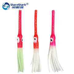 Anti-bite long mouth luminous squid bait multi-bearded colorful luminous lure soft bait freshwater sea fishing octopus fake bait