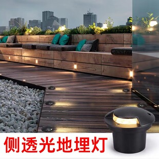 侧发光地埋灯led户外防水景观庭院草坪别墅3W广场透光嵌入式地灯-阿里巴巴