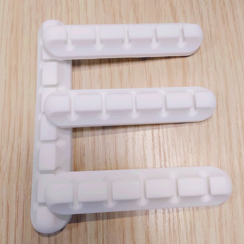 Simple Style Solid Color Data Cable Organizer Charging Cable Multi-Purpose Organizer Stickable Mouse Clamp Solver