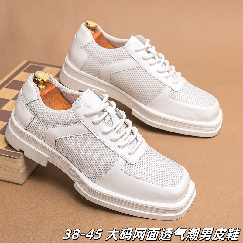 Трансграничная Специально для маленьких белых туфель Летняя новая сетка дышащая европейская и американская обувь