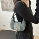 Popular Bag Women's 2024 Summer Simple New Arrival Beautiful Personality Hand Bag Women's Underarm Trendy Fashion Crescent Bag