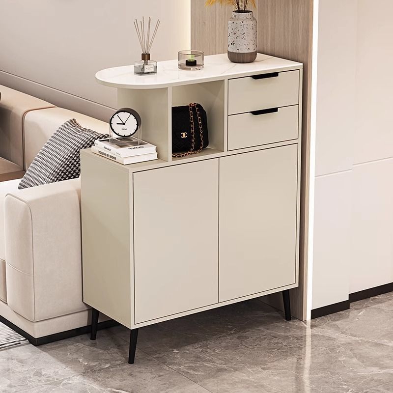 Slate Solid Wood Shoe Cabinet Home Entrance Entrance Cabinet Storage Cabinet Integrated Wall Foyer Cabinet Storage Cabinet