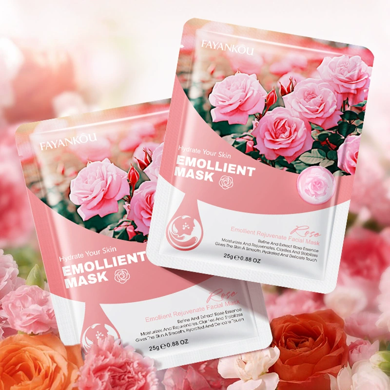 Маска для лица FAYANKOU Rose & Fruit Sheet Masks, 25 г, одноразовый пакет, увлажнение