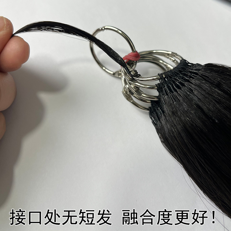 No-Fold Feather Hair Extensions, Micro-Needle Feather Real Human Hair Seamless Extensions, Ultra-Comfortable Third-Generation Feather Hair Extensions, Can Be Permed and Dyed