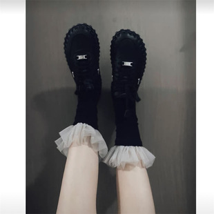 Designer Sweet Cool Girl's Small Leg Socks Mesh Lace Ballet Stacked Socks Japanese Style JK Internet Trendy Stylish Socks