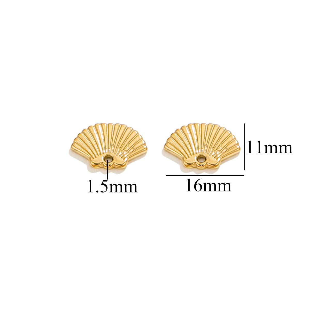 Accesorios de joyería de bricolaje colgante de la serie océano de acero inoxidable sirena concha mar estrella pulsera collar colgante