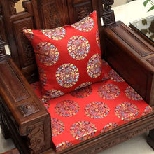 中式红木沙发靠枕抱枕古典红木绸缎抱枕靠枕沙发靠枕抱枕喜庆抱枕