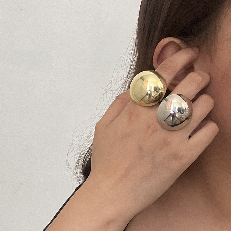 7g Weight Simple Style Classic Style Solid Color Alloy Plating Women's Rings