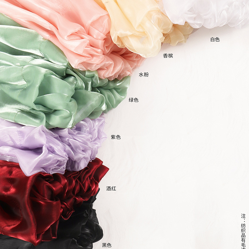 Fábrica de fiesta de flores al por mayor falda de diosa de alta densidad flor de embalaje de malla de hilo florista de color sólido paquete de malla de malla de cortina