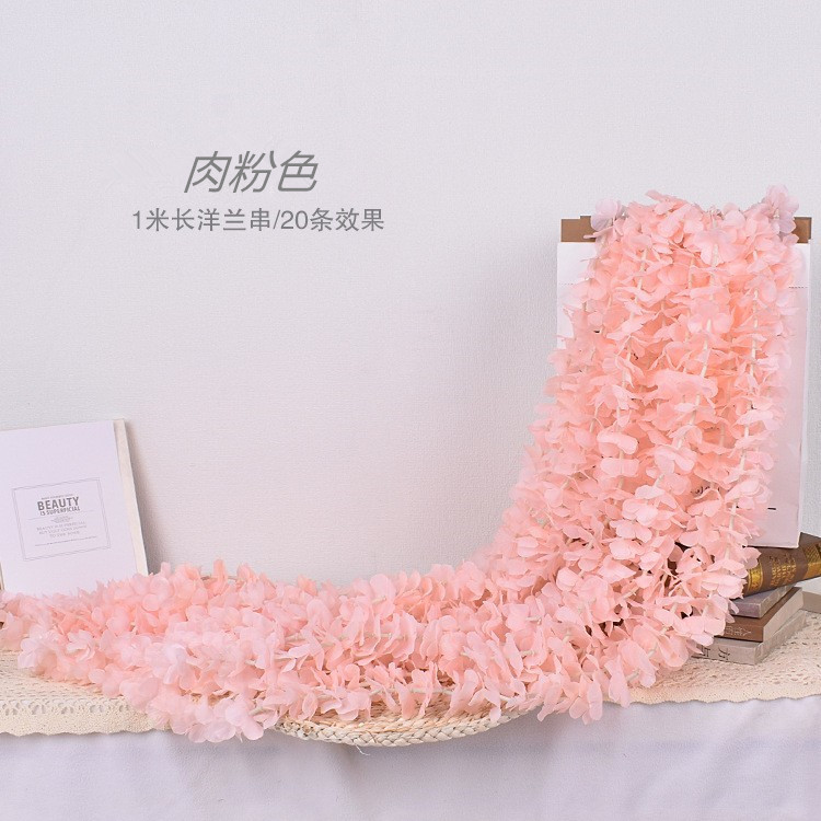 핑크색 난초 꼬치