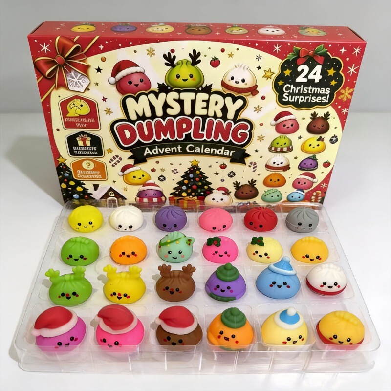 Cross-border Christmas 24-piece stress-relieving and healing toy set. Advent calendar blind box wholesale Cross-border Christmas 24-piece stress-relieving and healing toy set. Advent calendar blind box wholesale