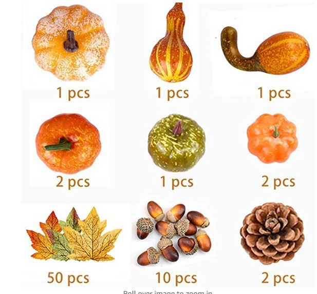 simuleret flannel græskardekoration Halloween Thanksgiving farvet klud græskarpakke festivaldekoration_voghion.com