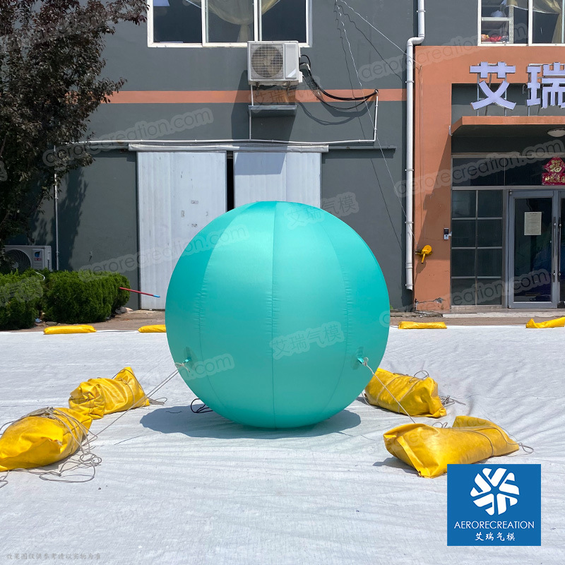 【厂家直销  批量发货】直径1m 绿色圆球造型气模商业美陈广告