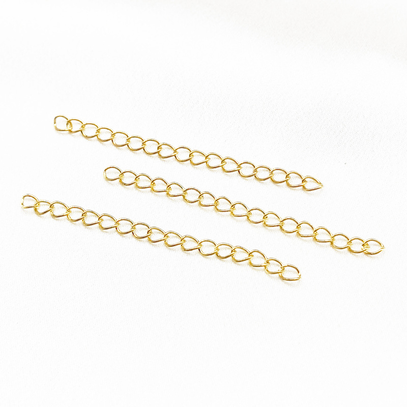 Electroplated Oil-Sealed Extension Chain Bracelet Tail Chain 5Cm7Cm10Cm Hand-Adjustable Chain DIY Jewelry Spot Wholesale