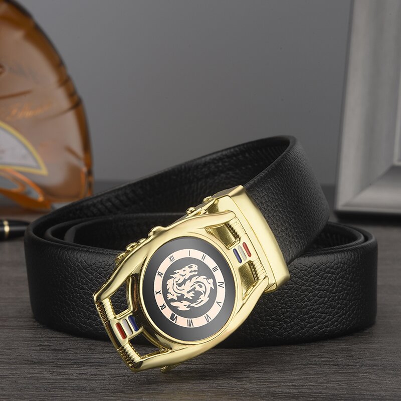 2023 New Hot Selling Pepper Belt Men's Automatic Buckle Belt Casual Versatile Simple Style Men's Pants Belt_voghion.com