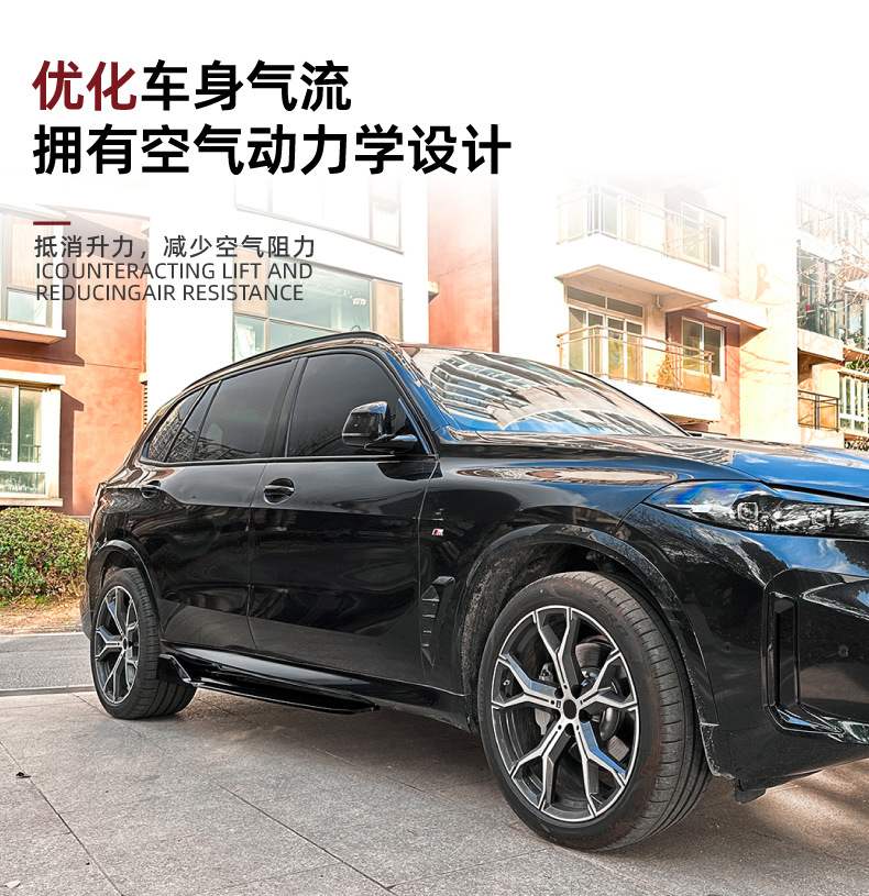 Suitable for Bmw X5 G05 Sport 2019+ Side Skirt Spoiler Exterior Small Body Kit Modification Parts