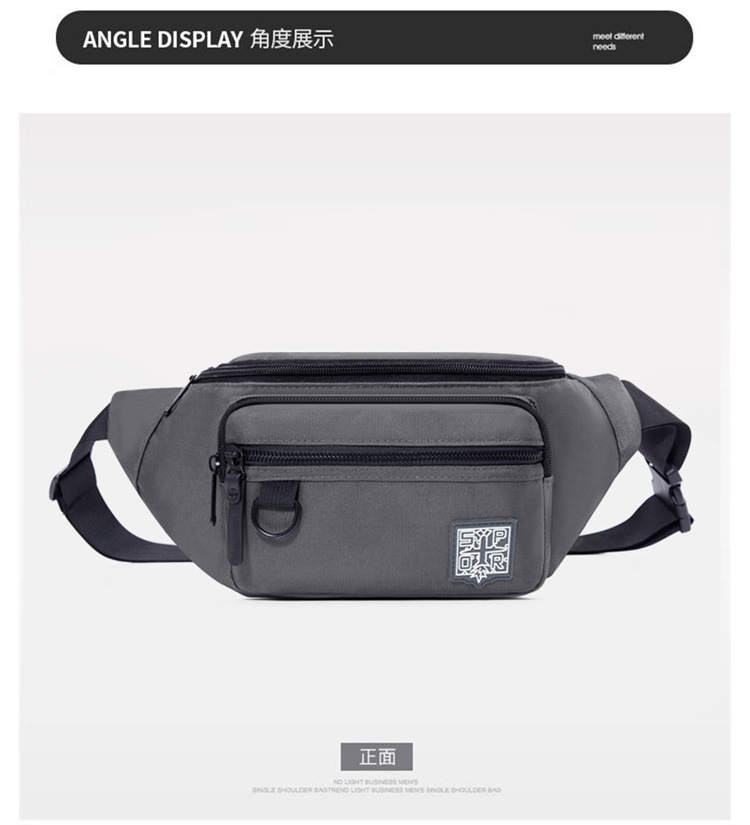 Men's Instagram trendy small bag, Japanese simple crossbody bag, men's backpack, trendy waist bag, single-shoulder bag, nylon crossbody bag undefined